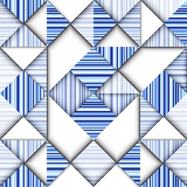 Nahtlose Geometrische Abstrakte Muster Blockdesign Stil Vektorbild — Stockvektor