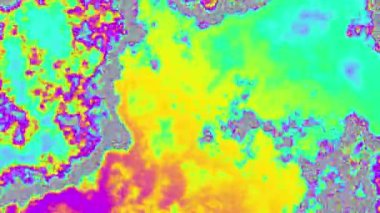 4k 'lık soyut döngü videosu. Döngü oynatmak için kusursuz soyut dalgalı psikedelik arkaplan. Dalgalı yüzey.