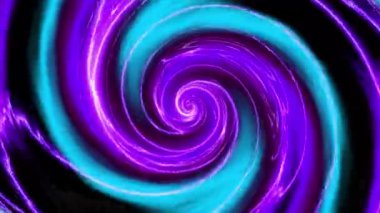 Devamlı dönen fütüristik dalgalı spiral 4k. Kusursuz döngü görüntüsü. Soyut sarmal.