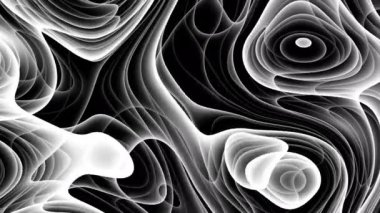 4k 'lık soyut döngü videosu. Döngü oynatmak için kusursuz soyut dalgalı psikedelik arkaplan. Tek renkli hareket eden dalgalı yüzey.