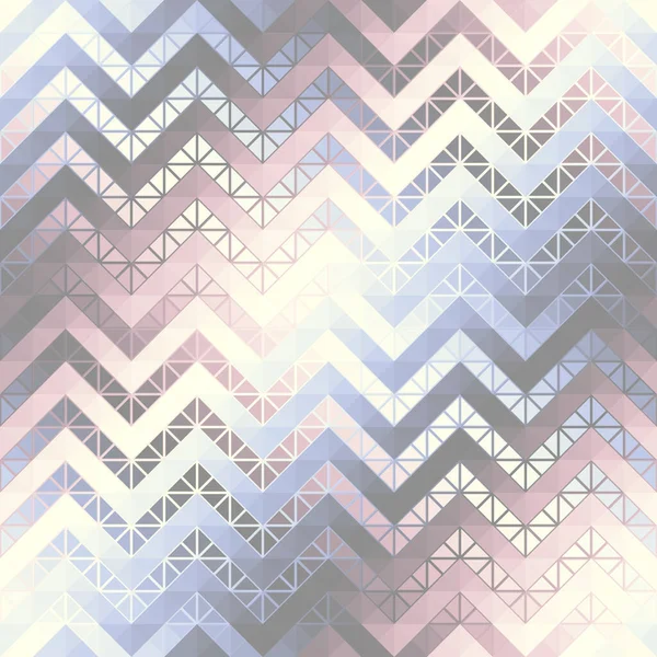 三角形のシームレスな幾何学的なパターン アステカスタイルの抽象的なシェブロン装飾 ベクトル画像 — ストックベクタ
