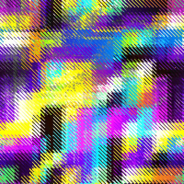 Vector Image Abstract Seamless Datamosh Glitch Pattern Random Small Pixels — стоковый вектор