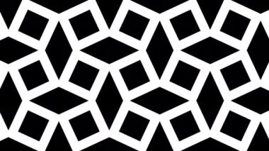 Hareket eden geometrik şekiller. Değişken renkli kareler. Kusursuz 4k döngü görüntüsü.