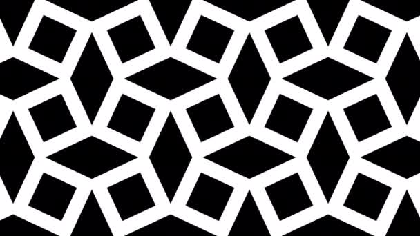 Mozgó Geometriai Formák Átalakulás Színes Négyzetek Zökkenőmentes Hurok Felvételek — Stock videók