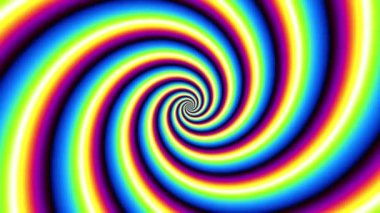 Devamlı dönen fütüristik dalgalı spiral 4k. Kusursuz döngü görüntüsü. Soyut sarmal.