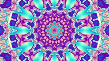 Transforming abstract mandala. 4k Seamless loop footage. Endless transforming circle.