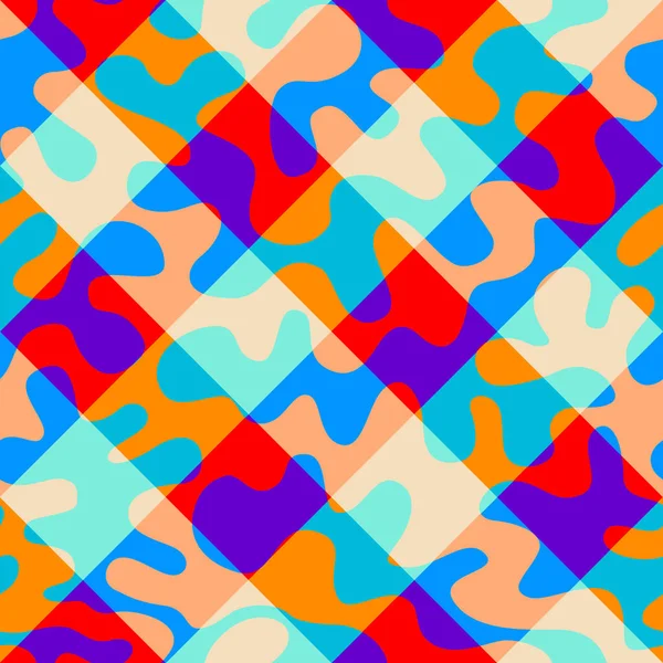Modèle Abstrait Sans Couture Modèle Carreaux Diagonale Image Vectorielle — Image vectorielle