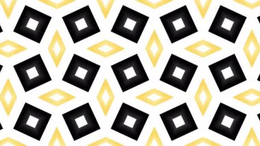 Hareket eden geometrik şekiller. Değişken renkli kareler. Kusursuz 4k döngü görüntüsü.
