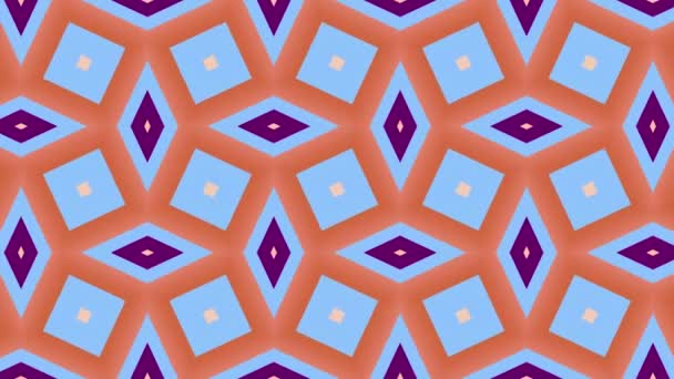 Forme Geometriche Movimento Trasformazione Quadrati Colorati Filmati Loop Senza Soluzione — Video Stock
