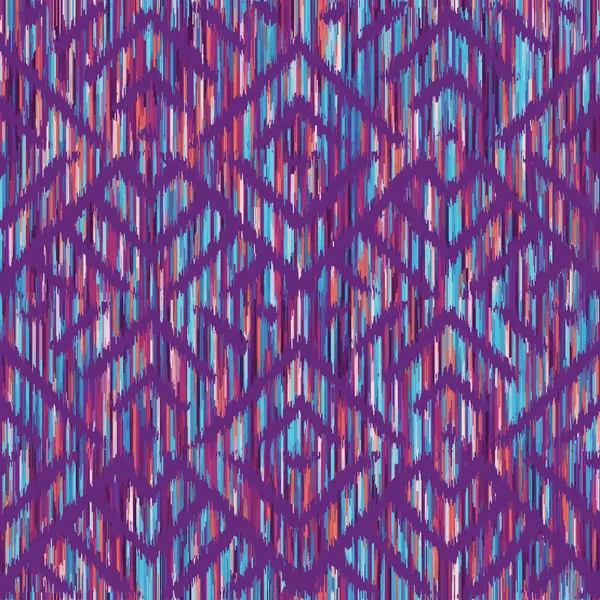 Abstraktní Bezešvé Dlaždice Vzor Geometrický Abstraktní Grunge Vinobraní Vzor Ikatský — Stockový vektor