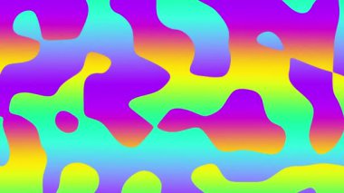 4k 'lık soyut döngü videosu. Döngü oynatmak için kusursuz soyut dalgalı psikedelik arkaplan. Dalgalı yüzey.