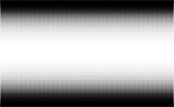 Монохромный Абстрактный Гранж Полуточечный Фон Шаблон Поп Арта Текстура Горизонтальная — стоковый вектор