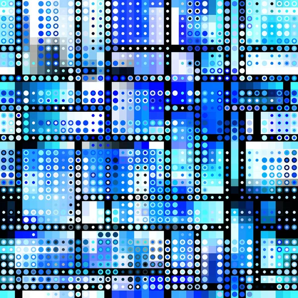 Abstrakt Sömlöst Geometriskt Mönster Pixel Konst Stil Vektorbild — Stock vektor