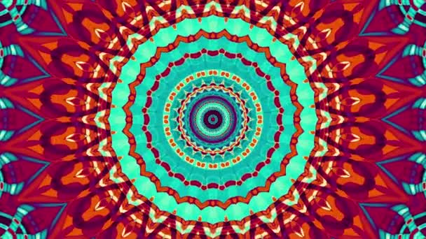 Transforming Abstract Mandala Seamless Loop Footage Endless Transforming Circle — Stockvideo