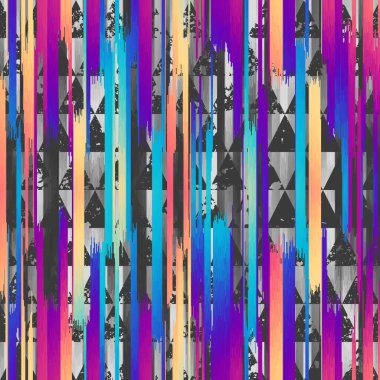 Dikey ince çizgileri olan grunge dokusunun taklidiyle soyut desen. Melanj deseni. Vektörsüz resim.