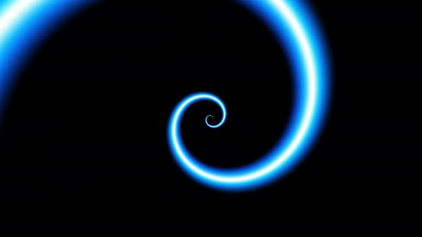 Endless Spinning Futurista Ondulado Espiral Filmagem Loop Sem Costura Hélice — Vídeo de Stock