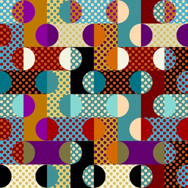 Patrón Geométrico Sin Costura Abstracto Pixel Estilo Arte Imagen Vectorial — Archivo Imágenes Vectoriales