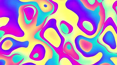 4k 'lık soyut döngü videosu. Döngü oynatmak için kusursuz soyut dalgalı psikedelik arkaplan. Dalgalı yüzey.