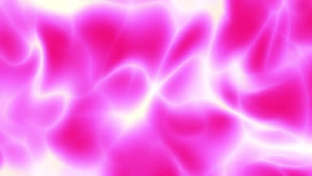 要約波状ループビデオ ループ再生のためのシームレス抽象的なサイケデリックな背景 4K抽象的な明るいピンクのプラズマを動かす — ストック動画