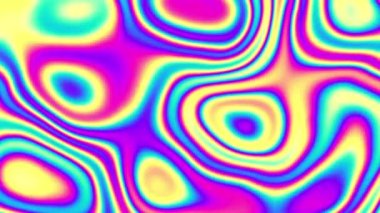 4k 'lık soyut döngü videosu. Döngü oynatmak için kusursuz soyut dalgalı psikedelik arkaplan. Dalgalı yüzey.