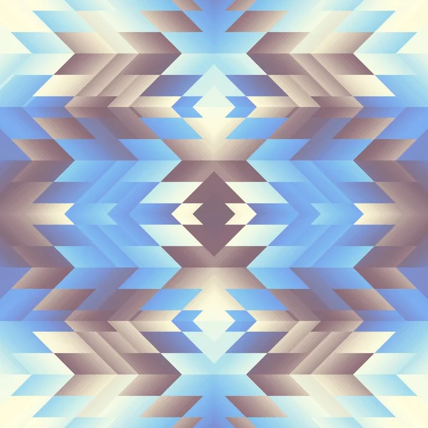 Abstraktní Bezešvé Dlaždice Vzor Trojúhelníky Aztécké Pozadí Vektorový Obrázek — Stockový vektor