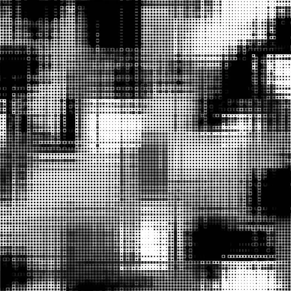 モノクロームの抽象的なグランジハーフトーンドットの背景 ポップアートのテンプレート テクスチャ ベクターイラスト — ストックベクタ
