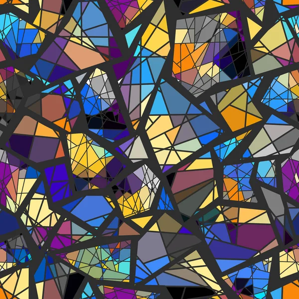无缝马赛克艺术模式 抽象的艺术背景 矢量图像 — 图库矢量图片
