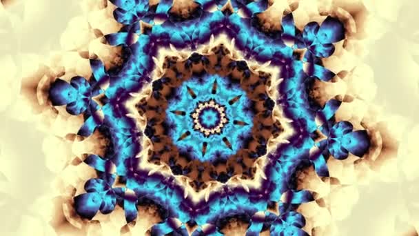 Förvandla Abstrakt Mandala Loop Bilder Helig Symbol — Stockvideo