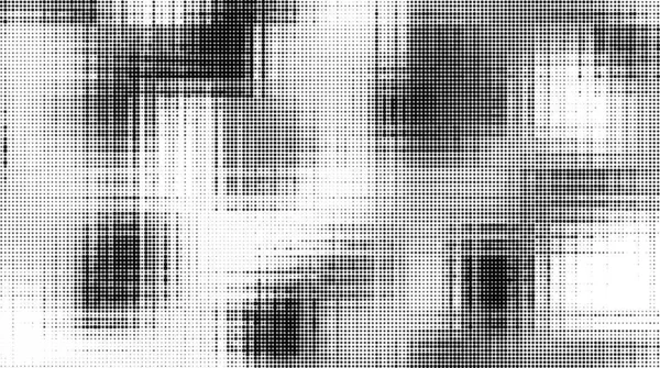モノクロームの抽象的なグランジハーフトーンドットの背景 ポップアートのテンプレート テクスチャ 水平ベクトル図 — ストックベクタ