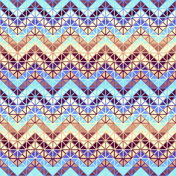 Seamless Geometric Pattern Triangles Aztec Style Abstract Chevron Ornament Sport — Vetor de Stock
