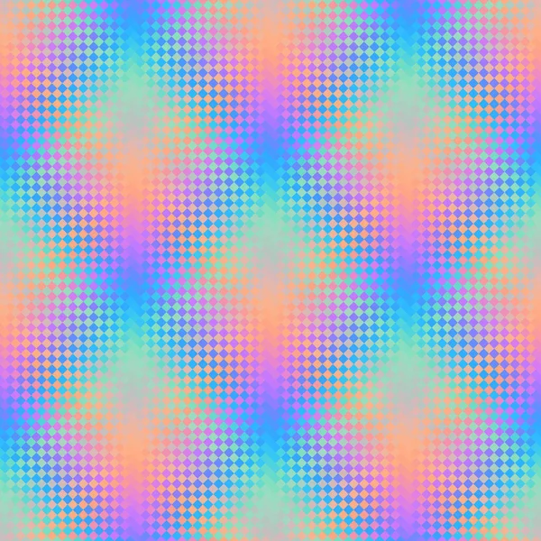 Abstraktes Nahtloses Muster Diagonal Kariertes Muster Moire Überlappende Wirkung Vektorbild — Stockvektor