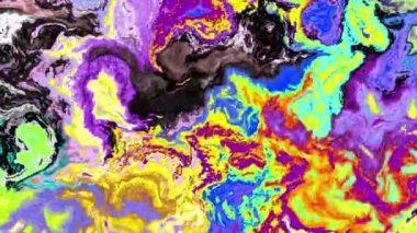 4k 'lık soyut döngü videosu. Döngü oynatmak için kusursuz soyut dalgalı psikedelik arkaplan. Dalgalı yüzey.