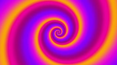 Devamlı dönen fütüristik spiral. Kusursuz döngü görüntüsü 4K. Soyut sarmal.