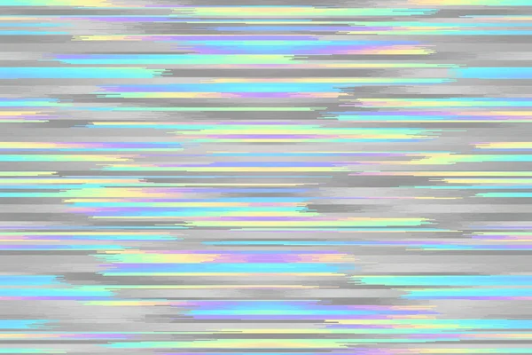 アーティファクトグリッチテクスチャを模倣した抽象パターン 水平の背景 細い水平線 ベクトルシームレス画像 — ストックベクタ