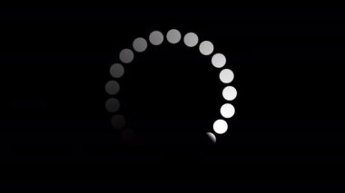 Sonu gelmeyen soyut yuvarlak gradyan 4k. Resim yükleniyor. Kusursuz döngü görüntüsü. Daireler dolusu gürültü.
