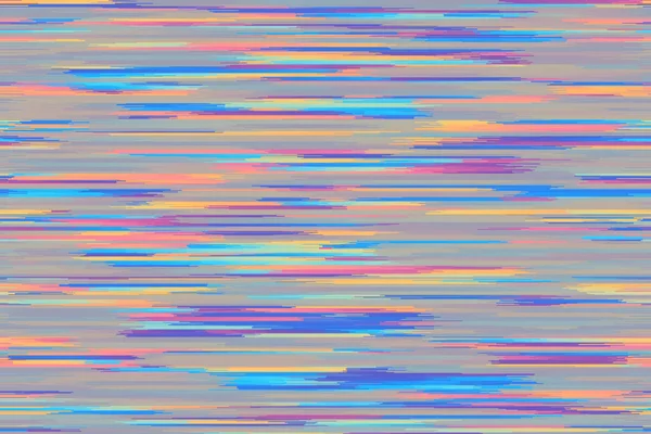 Modèle Abstrait Avec Imitation Texture Glitch Artefact Fond Horizontal Lignes — Image vectorielle