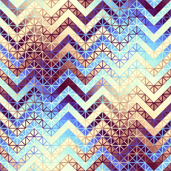 Nahtlose Geometrische Muster Eines Dreiecks Azteken Stil Abstrakte Chevron Ornament — Stockvektor