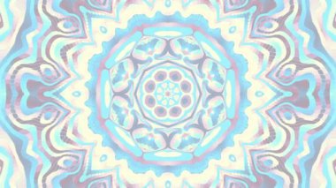 Soyut mandala dönüşümü. 4K döngü görüntüsü. Kutsal sembol.