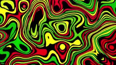 4k 'lık soyut döngü videosu. Döngü oynatmak için kusursuz soyut dalgalı psikedelik arkaplan. Dalgalı yüzey.