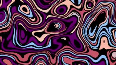 4k 'lık soyut döngü videosu. Döngü oynatmak için kusursuz soyut dalgalı psikedelik arkaplan. Dalgalı yüzey.