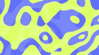 4k 'lık soyut döngü videosu. Döngü oynatmak için kusursuz soyut dalgalı psikedelik arkaplan. Dalgalı yüzey.