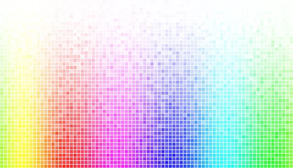 Abstraktní Spektrum Barevné Spodní Mozaiky Bílou Kopií Prostoru Vodorovný Obraz — Stockový vektor
