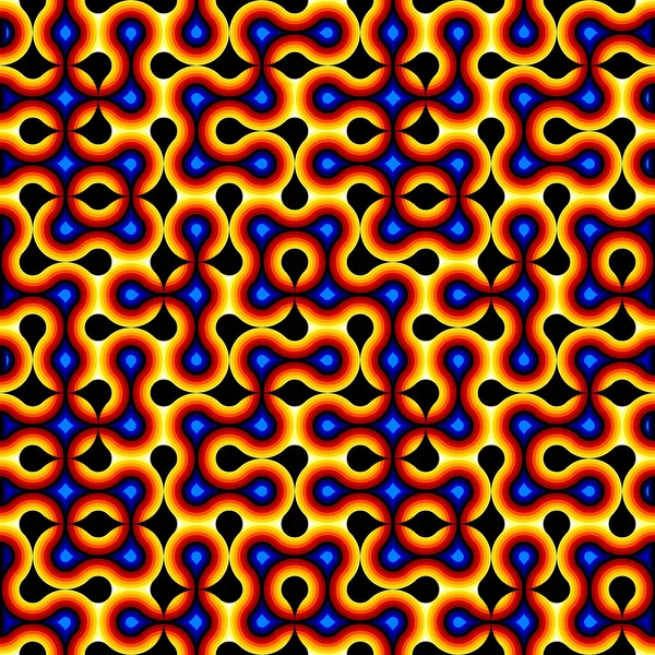 抽象的なシームレスな幾何学パターン 幾何学的ベクトル画像 — ストックベクタ