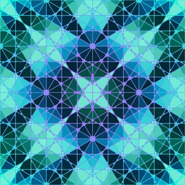 Kusursuz Arap geometrik deseni. Geleneksel Müslüman geçmişi. Doğu kültürü, arabesk, İran motifi..