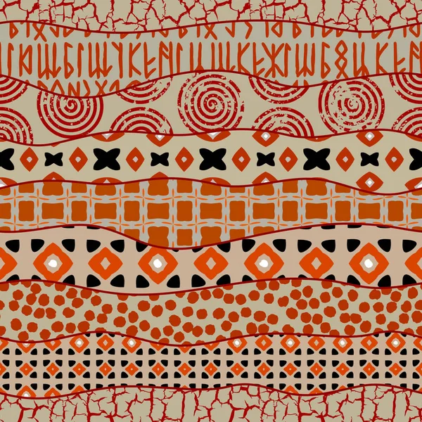Modèle Fond Sans Couture Modèle Ethnique Tribal Abstrait Image Vectorielle — Image vectorielle