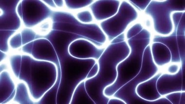4k 'lık soyut döngü videosu. Döngü oynatmak için kusursuz soyut dalgalı psikedelik arkaplan. Siyah arkaplanda ışık neon dalgaları.
