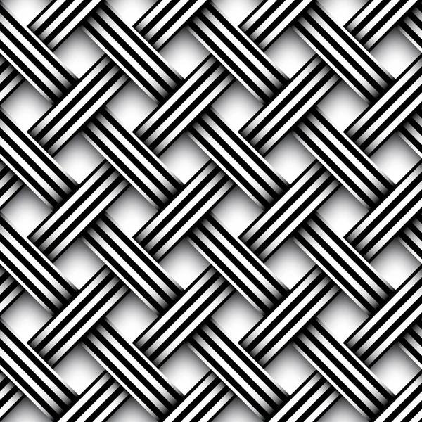 Imagen Vectorial Sin Fisuras Patrón Geométrico Simple Espiga Blanco Negro — Archivo Imágenes Vectoriales