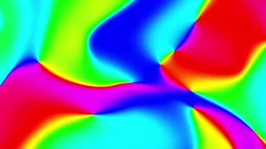 Soyut odaklanmış döngü videosu. 4k Döngü oynatma için eğimsiz arkaplan. RGB spektrum renkleri.