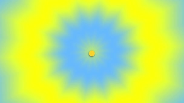 Мультфільм Світить Сонцем Безшовна Циклічна Анімація — стокове відео
