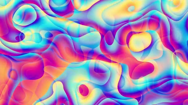 Abstract Looping Video Seamless Abstract Wavy Psychedelic Background Loop Playback — Stock Video